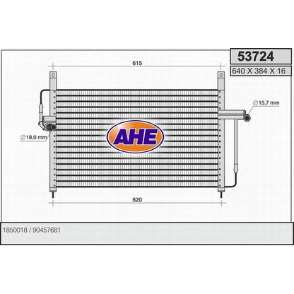 Foto Kondensator, Klimaanlage AHE 53724