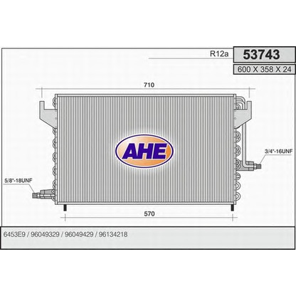 Photo Condenser, air conditioning AHE 53743