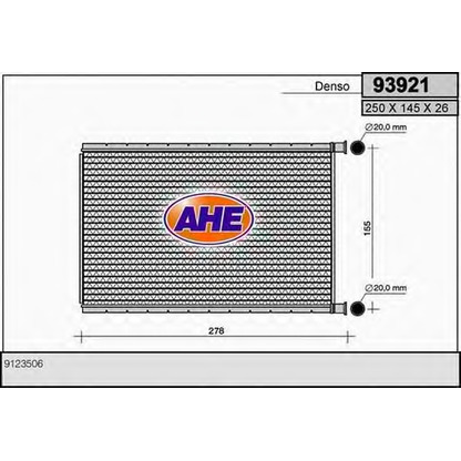 Foto Wärmetauscher, Innenraumheizung AHE 93921