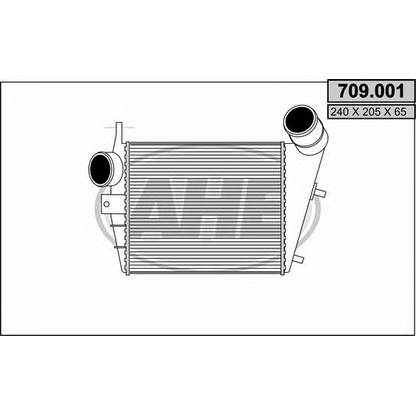 Foto Ladeluftkühler AHE 709001