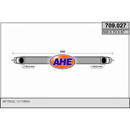 Photo Intercooler, charger AHE 709027