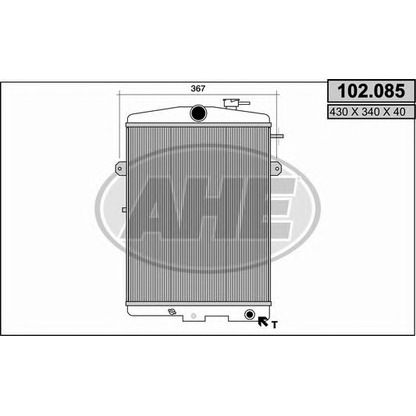 Foto Radiatore, Raffreddamento motore AHE 102085