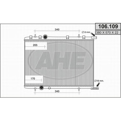 Foto Kühler, Motorkühlung AHE 106109