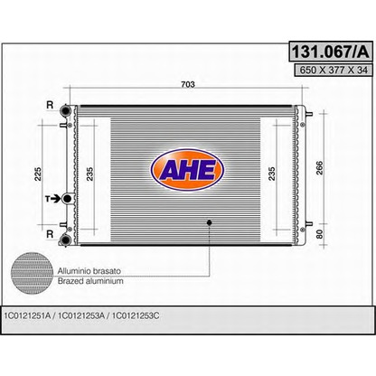 Foto Kühler, Motorkühlung AHE 131067A