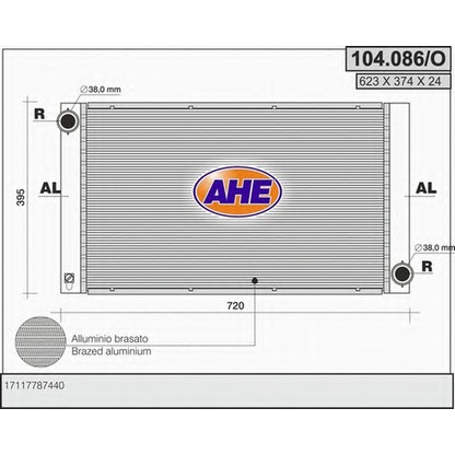 Foto Kühler, Motorkühlung AHE 104086O