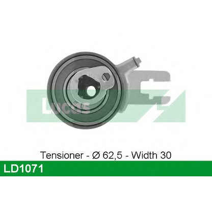 Photo Tensioner Pulley, timing belt LUCAS LD1071