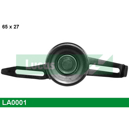 Photo Tensioner Pulley, v-ribbed belt LUCAS LA0001