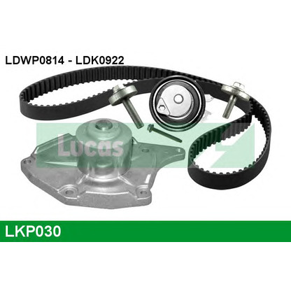 Foto Pompa acqua + Kit cinghie dentate LUCAS LKP030