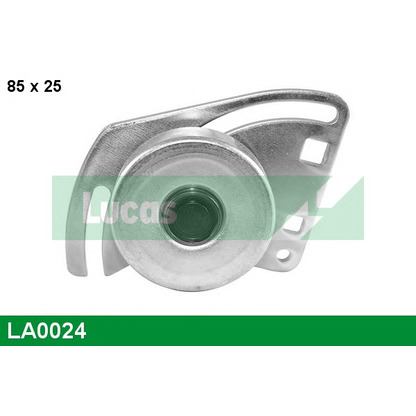 Photo Tensioner Pulley, v-ribbed belt LUCAS LA0024