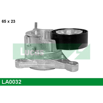 Photo Tensioner Pulley, v-ribbed belt LUCAS LA0032