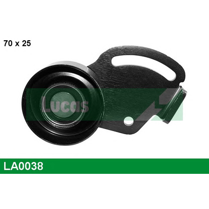 Photo Deflection/Guide Pulley, v-ribbed belt LUCAS LA0038