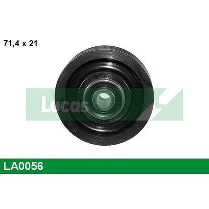 Photo Tensioner Pulley, v-ribbed belt LUCAS LA0056