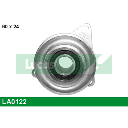 Photo Tensioner Pulley, timing belt LUCAS LA0122