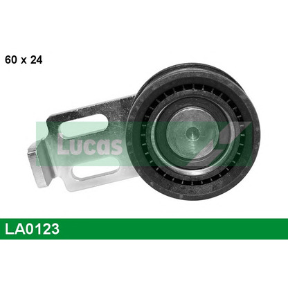 Photo Tensioner Pulley, v-ribbed belt LUCAS LA0123