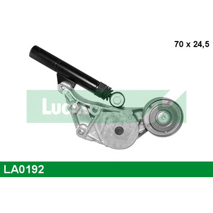 Photo Tensioner Pulley, v-ribbed belt LUCAS LA0192