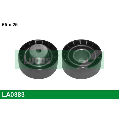 Photo Tensioner Pulley, v-ribbed belt LUCAS LA0383