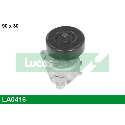 Photo Tensioner Pulley, v-ribbed belt LUCAS LA0416