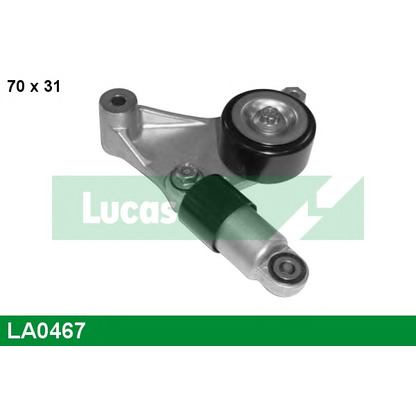 Photo Belt Tensioner, v-ribbed belt LUCAS LA0467