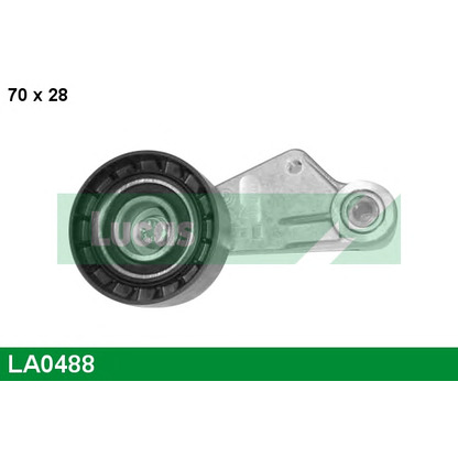 Zdjęcie Rolka napinacza, pasek klinowy wielorowkowy LUCAS LA0488