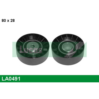 Foto Umlenk-/Führungsrolle, Keilrippenriemen LUCAS LA0491