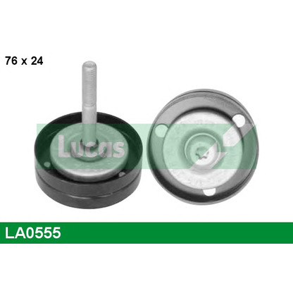 Photo Deflection/Guide Pulley, v-ribbed belt LUCAS LA0555