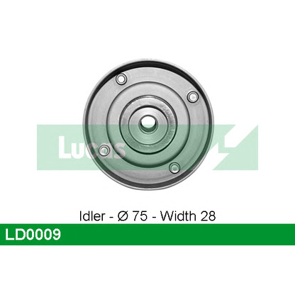 Photo Deflection/Guide Pulley, timing belt LUCAS LD0009