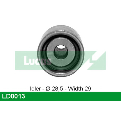 Photo Deflection/Guide Pulley, timing belt LUCAS LD0013