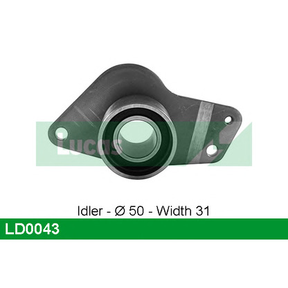 Photo Deflection/Guide Pulley, timing belt LUCAS LD0043