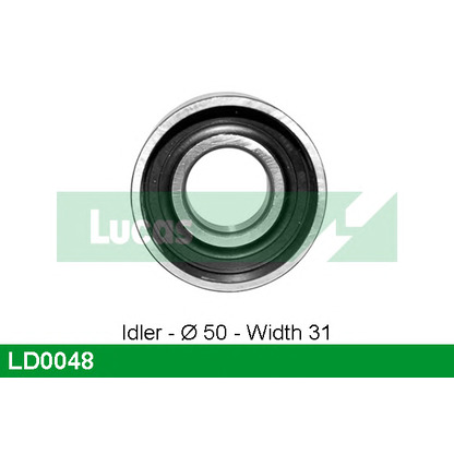 Photo Tensioner Pulley, timing belt LUCAS LD0048