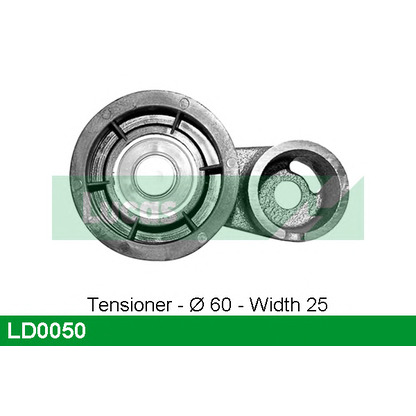 Photo Tensioner Pulley, timing belt LUCAS LD0050