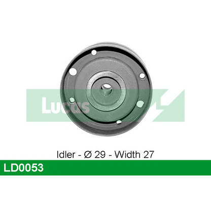 Photo Tensioner Pulley, timing belt LUCAS LD0053