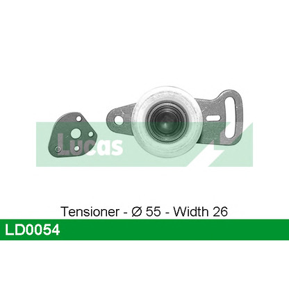 Photo Tensioner Pulley, timing belt LUCAS LD0054