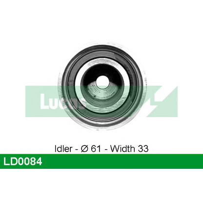 Photo Tensioner Pulley, timing belt LUCAS LD0084