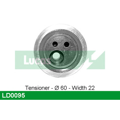Photo Tensioner Pulley, timing belt LUCAS LD0095