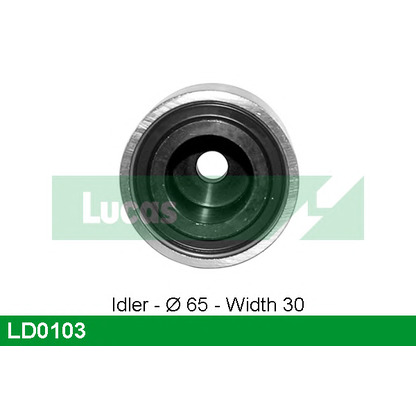 Photo Deflection/Guide Pulley, timing belt LUCAS LD0103