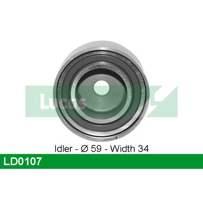 Photo Deflection/Guide Pulley, timing belt LUCAS LD0107