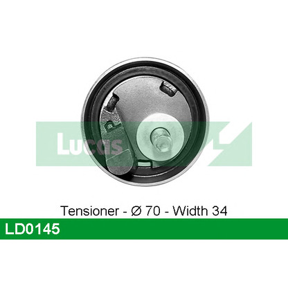 Photo Tensioner Pulley, timing belt LUCAS LD0145