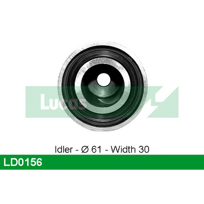 Photo Deflection/Guide Pulley, timing belt LUCAS LD0156
