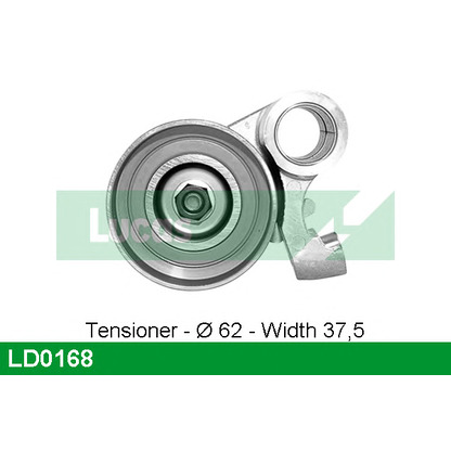 Photo Tensioner Pulley, timing belt LUCAS LD0168