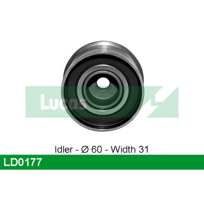 Photo Deflection/Guide Pulley, timing belt LUCAS LD0177