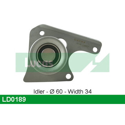 Photo Deflection/Guide Pulley, timing belt LUCAS LD0189