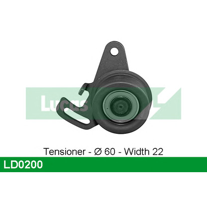 Photo Tensioner Pulley, timing belt LUCAS LD0200