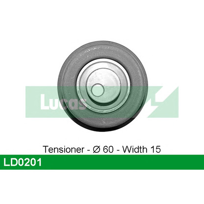 Photo Tensioner Pulley, timing belt LUCAS LD0201