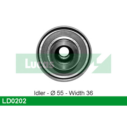 Photo Deflection/Guide Pulley, timing belt LUCAS LD0202
