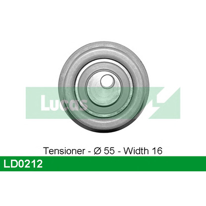 Photo Tensioner Pulley, timing belt LUCAS LD0212