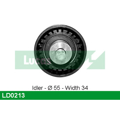 Photo Deflection/Guide Pulley, timing belt LUCAS LD0213