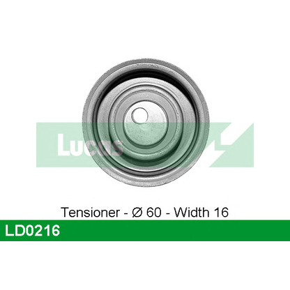 Photo Tensioner Pulley, timing belt LUCAS LD0216
