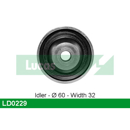 Photo Deflection/Guide Pulley, timing belt LUCAS LD0229