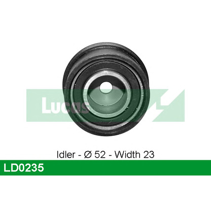 Photo Deflection/Guide Pulley, timing belt LUCAS LD0235