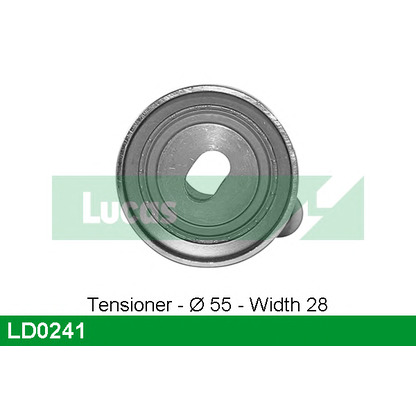 Photo Tensioner Pulley, timing belt LUCAS LD0241